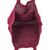 Bolso de algodón de ganchillo - Bolso de mano minimalista de algodón en crochet en tonos burdeos