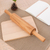 Teak rolling pin, 'Cooking Ally' - Hand-Carved Teakwood Rolling Pin with Natural Grain