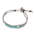 Amazonite and chalcedony beaded wristband bracelet, 'Colorful Dream' - Beaded Wristband Bracelet with Amazonite and Chalcedony