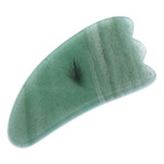 Facial massage stone, 'Gua Sha in Green' - Aventurine Gua Sha Facial Massage Stone from Thailand