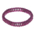 Garnet beaded stretch bracelet, 'Perseverance Powers' - Handcrafted Natural Garnet Beaded Stretch Bracelet thumbail