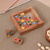 Wood game, 'Colorful Sudoku' - Sudoku-Inspired Raintree Wood Game with Colorful Pieces (image 2b) thumbail