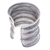 Sterling silver cuff bracelet, 'Manor Memories' - Sterling Silver Long Cuff Bracelet with Basketweave Pattern (image 2c) thumbail