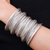 Sterling silver cuff bracelet, 'Manor Memories' - Sterling Silver Long Cuff Bracelet with Basketweave Pattern (image 2j) thumbail