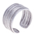 Silver cuff bracelet, 'Mansion Memories' - Silver Cuff Bracelet with Basketweave Pattern from Thailand (image 2d) thumbail