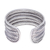 Silver cuff bracelet, 'Mansion Memories' - Silver Cuff Bracelet with Basketweave Pattern from Thailand (image 2e) thumbail