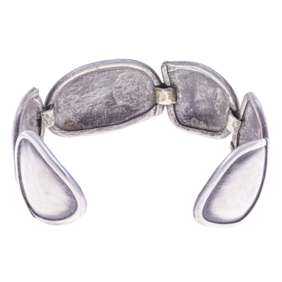 Sterling silver cuff bracelet, 'Avant-Garde Sensations' - Modern Sterling Silver Cuff Bracelet in a Polished Finish