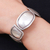 Sterling silver cuff bracelet, 'Avant-Garde Sensations' - Modern Sterling Silver Cuff Bracelet in a Polished Finish