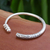Silver cuff bracelet, 'Celestial Halo' - Hill Tribe-Themed Silver Cuff Bracelet Crafted in Thailand (image 2b) thumbail