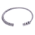 Silver cuff bracelet, 'Celestial Halo' - Hill Tribe-Themed Silver Cuff Bracelet Crafted in Thailand (image 2d) thumbail