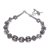 Silver beaded charm bracelet, 'Souls from the Forest' - Hill Tribe-Themed Silver Beaded Charm Bracelet (image 2c) thumbail