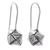 Silver drop earrings, 'Future Me' - Polished Geometric Silver Drop Earrings Crafted in Thailand thumbail