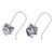 Silver drop earrings, 'Future Me' - Polished Geometric Silver Drop Earrings Crafted in Thailand (image 2c) thumbail