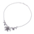 Silver beaded pendant necklace, 'Exotic Bouquet' - Floral & Leaf Hill Tribe 950 Silver Beaded Pendant Necklace (image 2e) thumbail