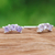 Amethyst stud earrings, 'Purple Reign' - Polished Sterling Silver Stud Earrings with Amethyst Gems