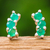 Chalcedony stud earrings, 'Green Reign' - Polished Sterling Silver Stud Earrings with Chalcedony Gems