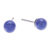 Lapis lazuli stud earrings, 'Intellectual Dimension' - Lapis Lazuli Stud Earrings with Sterling Silver Posts