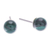 Malachite stud earrings, 'Voyage Dimension' - Malachite Stud Earrings with Sterling Silver Posts (image 2c) thumbail