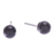 Onyx stud earrings, 'Mystery Dimension' - Onyx Stud Earrings with Sterling Silver Posts (image 2c) thumbail
