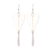 Cultured pearl and natural leaf dangle earrings, 'Heart of Nature' - Cultured Pearl & Natural Leaf Dangle Earrings from Thailand