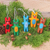 Felt ornaments, 'Bear Imagination' (set of 5) - Set of 5 Handcrafted Bear Felt Ornaments in Colorful Hues