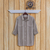 Men's cotton shirt, 'Carob Brown' - Men's Striped Carob Brown and White Cotton Collared Shirt