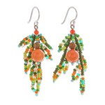 Multi-gemstone beaded dangle earrings, 'Chic Spirit' - Dangle Earrings with Multi-Gemstone Beads from Thailand