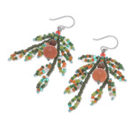 Multi-gemstone beaded dangle earrings, 'Chic Spirit' - Dangle Earrings with Multi-Gemstone Beads from Thailand