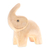 Wood figurine, 'Plump Joy' - Hand-Carved Baby Elephant Raintree Wood Figurine
