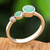 Emerald and marcasite cocktail ring, 'Expressly Majestic' - Modern Emerald and Marcasite Cocktail Ring from Thailand (image 2) thumbail