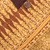 Bolso bandolera de algodón - Bolso de hombro de algodón dorado y marrón estampado hecho a mano