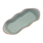 Celadon ceramic serving bowl, 'Thai Lotus Leaf' - Green Handmade Celadon Ceramic Lotus Flower Serving Bowl