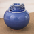 Celadon ceramic vase, 'Thai Blue' - Watertight Celadon Ceramic Vase in Blue Handmade in Thailand