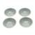 Celadon ceramic condiment bowls, 'Gourmet Elephant' (set of 4) - 4 Handmade Celadon Ceramic Elephant Condiment Bowls in Green