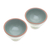 Celadon ceramic dessert bowls, 'Delicious Treats' (pair) - Pair of Handmade Celadon Ceramic Dessert Bowls in Green