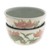 Cuencos de postre de cerámica Celadon, (par) - 2 tazones de postre floral y de hojas de cerámica celadón pintados a mano