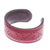 Leather cuff bracelet, 'Dotted Red' - Red Leather Cuff Bracelet with Dots Made in Thailand (image 2e) thumbail