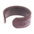 Leather cuff bracelet, 'Dotted Brown' - Brown Leather Cuff Bracelet with Dots Made in Thailand