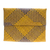 Natural fiber clutch, 'Organic Radiance' - Hand-Woven Natural Fiber Clutch in Yellow Blue and Beige