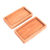 Wood coasters, 'Drinking Geometry' (pair) - Set of Two Handcrafted Geometric Longan Wood Coasters