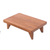 Wood decorative tray, 'Welcome Elegance' (small) - Hand-Carved Minimalist Teak Wood Decorative Tray (Small)