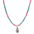 Multi-gemstone pendant necklace, 'Paradise Lover' - Polished Hill Tribe Multi-Gemstone Pendant Necklace thumbail