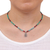 Multi-gemstone pendant necklace, 'Paradise Lover' - Polished Hill Tribe Multi-Gemstone Pendant Necklace (image 2j) thumbail