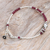 Quartz beaded charm pendant bracelet, 'Precious Bloom' - Hill Tribe Quartz and Silver Beaded Charm Pendant Bracelet (image 2) thumbail