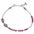 Quartz beaded charm pendant bracelet, 'Precious Bloom' - Hill Tribe Quartz and Silver Beaded Charm Pendant Bracelet thumbail