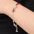 Quartz beaded charm pendant bracelet, 'Precious Bloom' - Hill Tribe Quartz and Silver Beaded Charm Pendant Bracelet (image 2j) thumbail