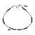 Beaded silver charm bracelet, 'Sylvan Heart' - Heart-Themed Silver and Glass Beaded Charm Bracelet thumbail