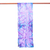 Schal aus gebatikter Seide - Seidenschal mit Batikmuster in Iris und Blaugrün, handgefertigt in Thailand