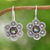 Mystic topaz drop earrings, 'Mystic Bloom' - Polished Flower-Shaped Mystic Topaz Drop Earrings