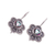 Mystic topaz drop earrings, 'Mystic Bloom' - Polished Flower-Shaped Mystic Topaz Drop Earrings